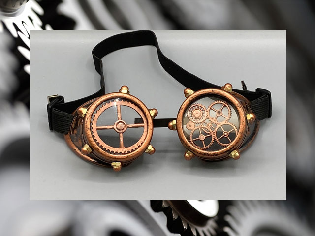 Hoge Hoed Steampunk Steamgoggles Zwart met Bril Kopen Hoge Hoed Steampunk Steamgoggles Zwart met Bril Kopen