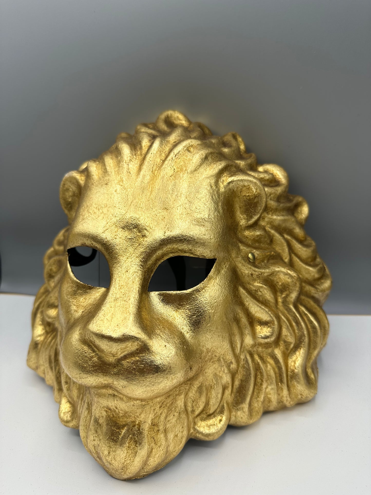 Handmade Venetian Lion Mask – Gold – Luxury Party, Halloween & Home Décor