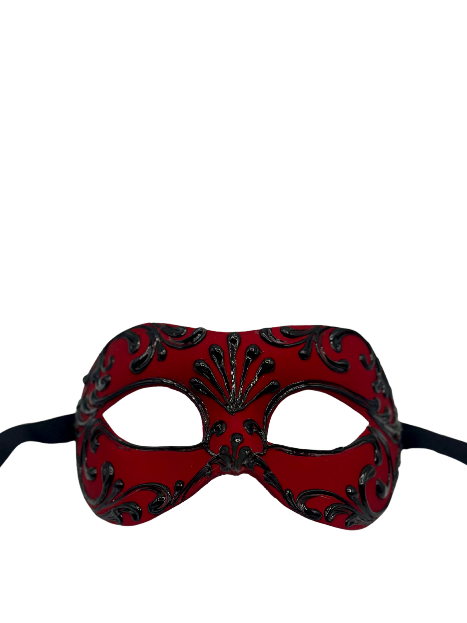 ベネチアンマスク Ventaglio Lux Rosso Luxury red Venetian Masquerade Mask – Costume Mask with black