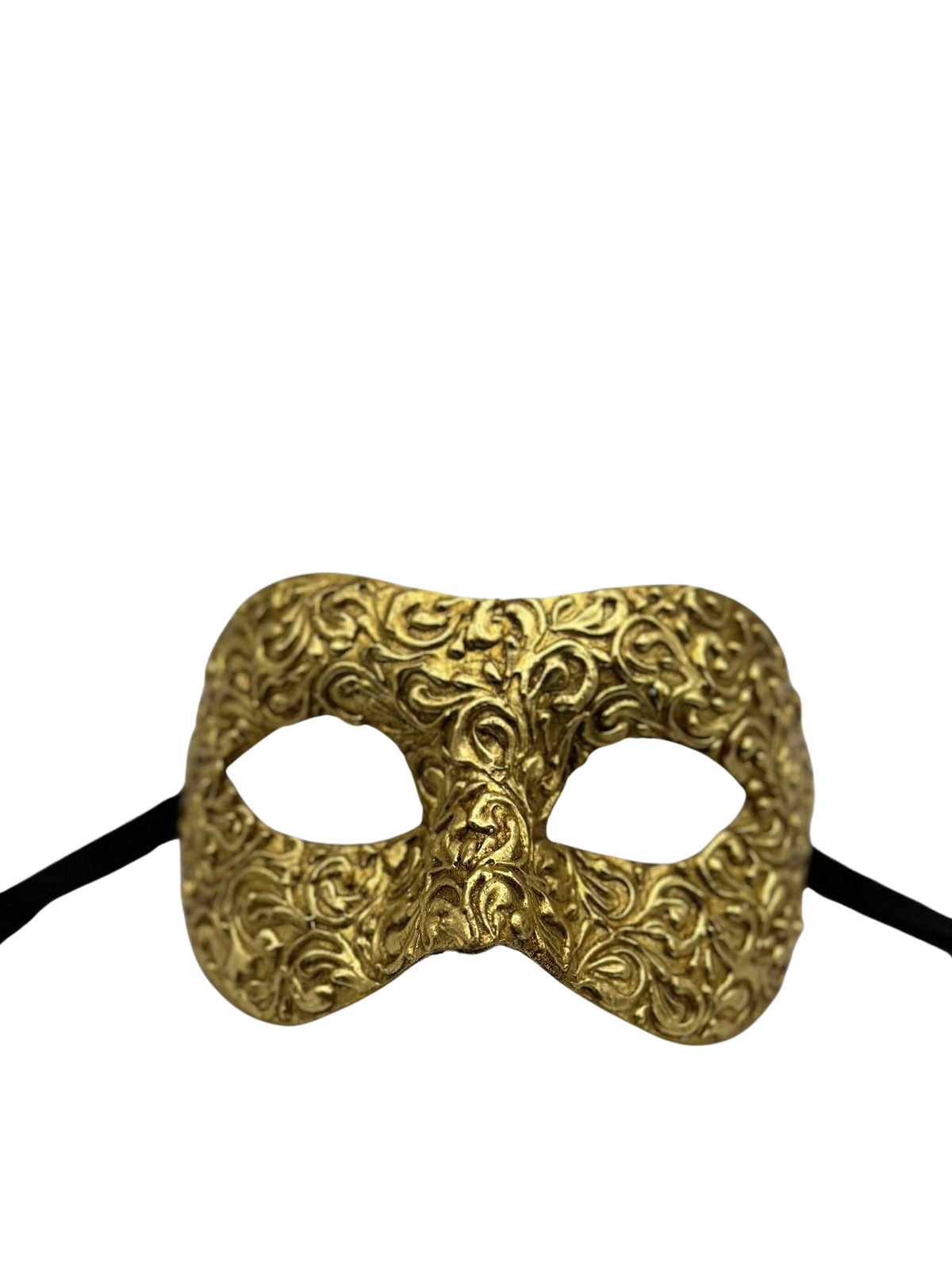 Máscara colombina de lujo en oro - Máscara de mascarada