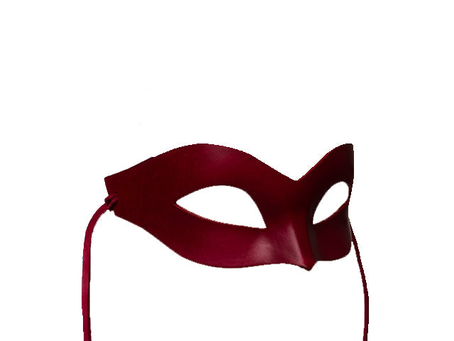 Red leather mask