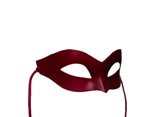 Red leather mask 