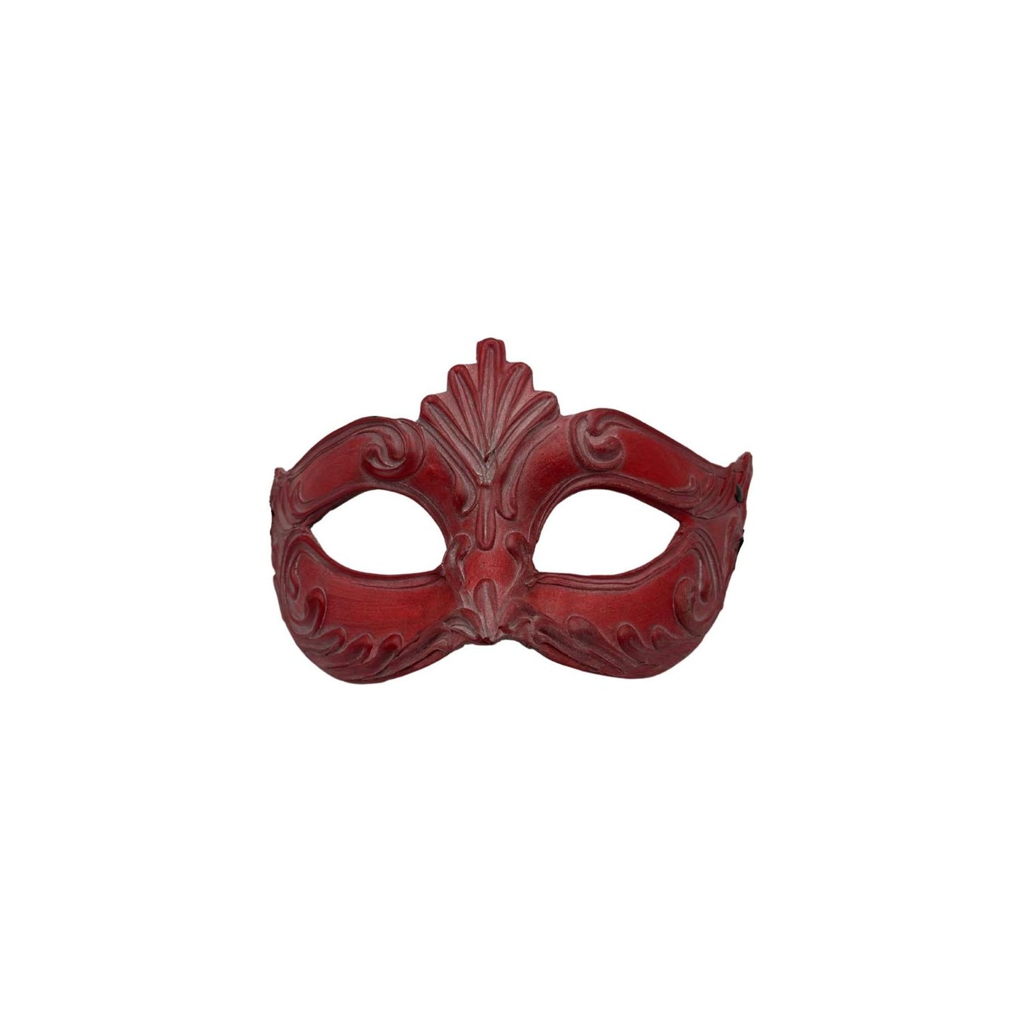 Red Venetian Mask – Handmade Papier-Mâché | Matte Finish, Elegant & Unique