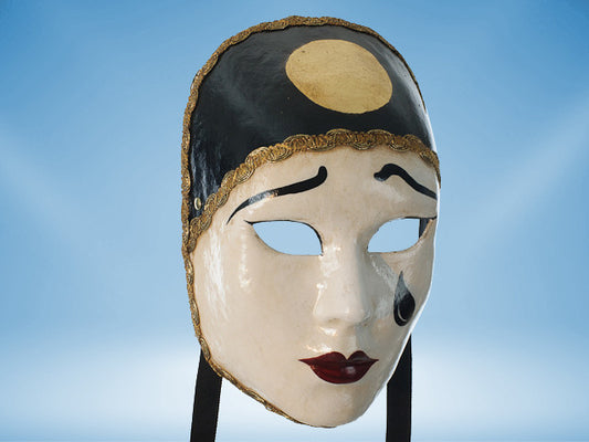Pierrot mask woman 