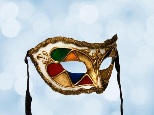 Half mask in multicolor