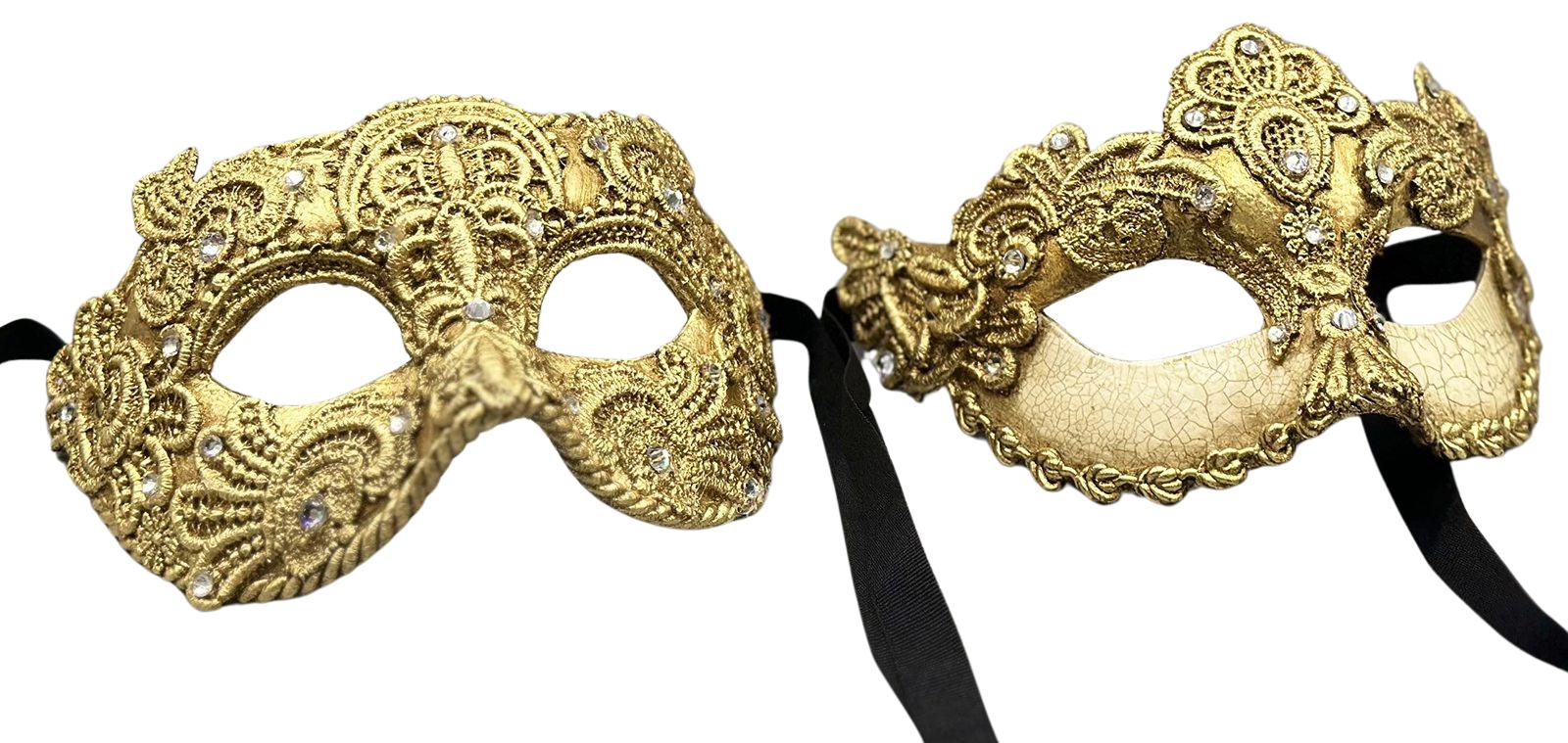 Matching Masks Venetian Couple Masks - Matching eye masks – MaskshopVenice.com