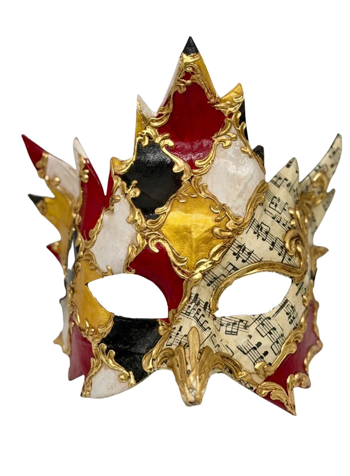 Masque de Bacchus vénitien – Masque de bal masqué Arlequin de luxe