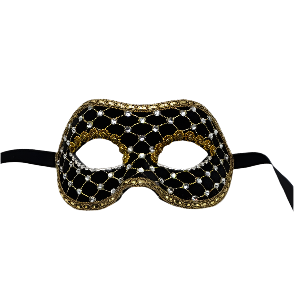 Masquerade ball mask in black