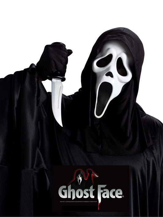 Official Ghost Face® Mask with Hood & Knife