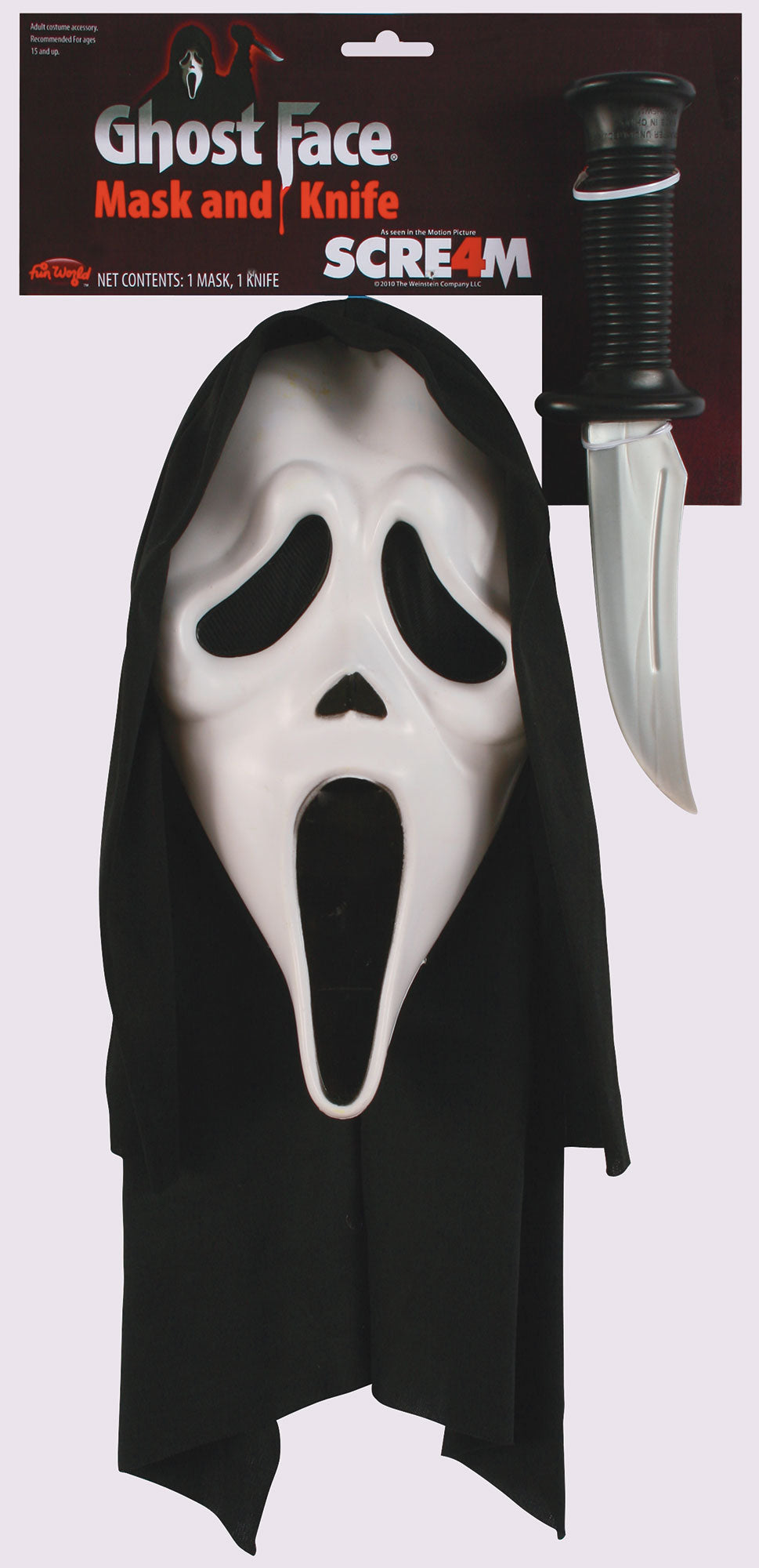 Officieel Ghost Face® Masker met Capuchon & Mes