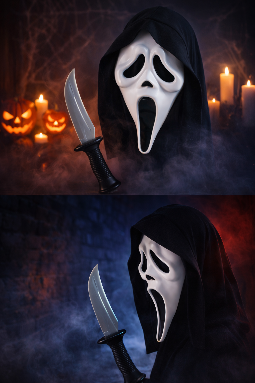 Officieel Ghost Face® Masker met Capuchon & Mes