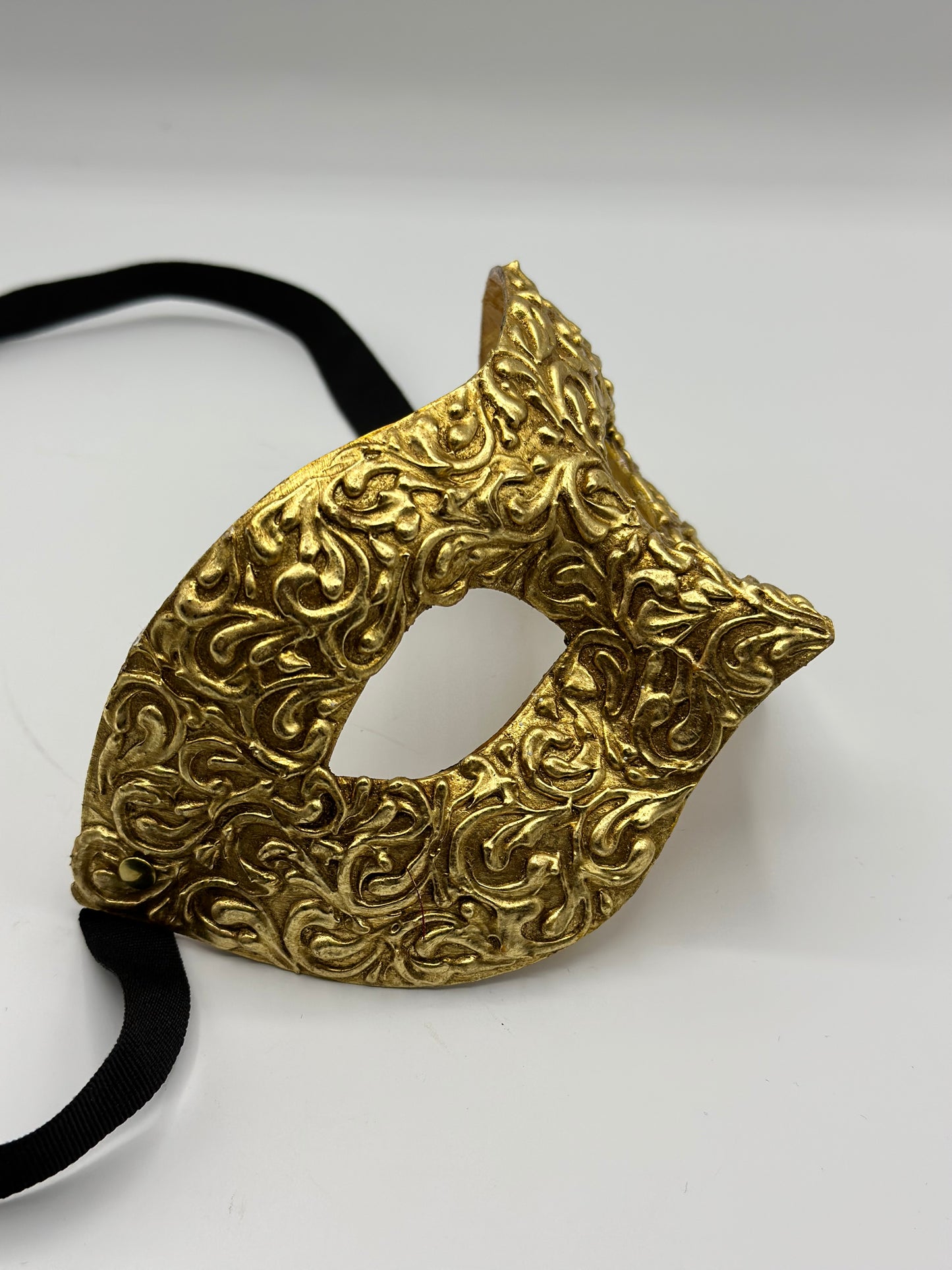 Máscara colombina de lujo en oro - Máscara de mascarada