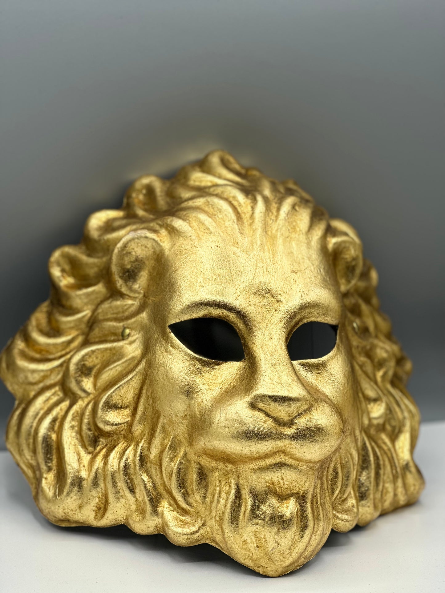 Handmade Venetian Lion Mask – Gold – Luxury Party, Halloween & Home Décor