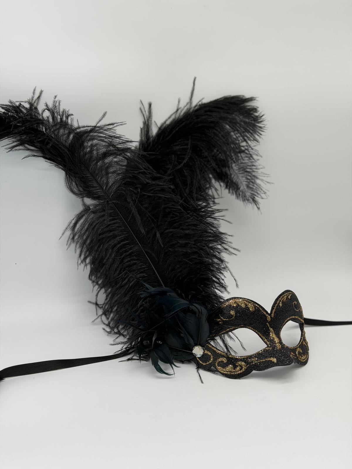 Black Masquerade Couple Mask Set