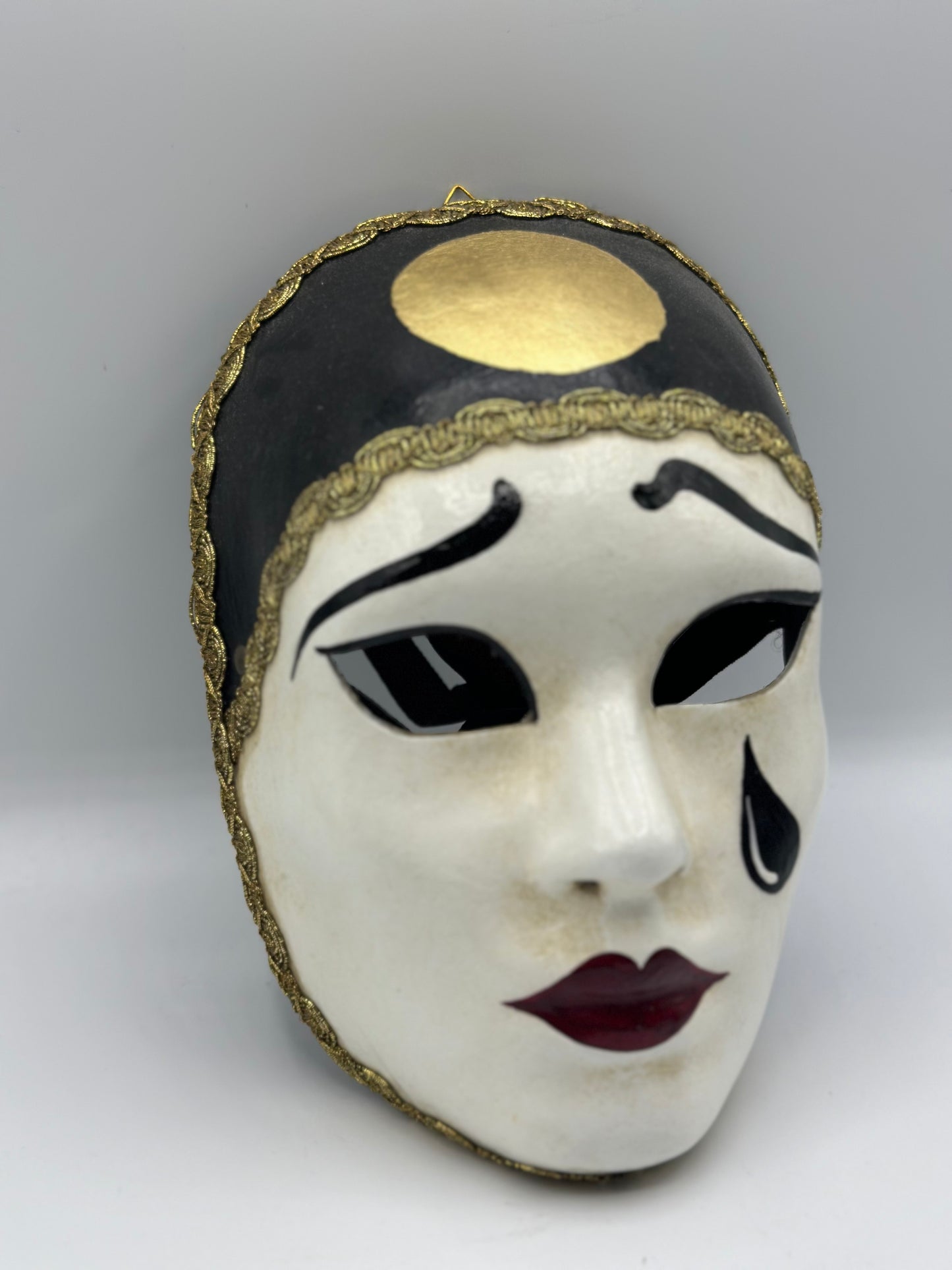 Pierrot mask - Venetian theater mask