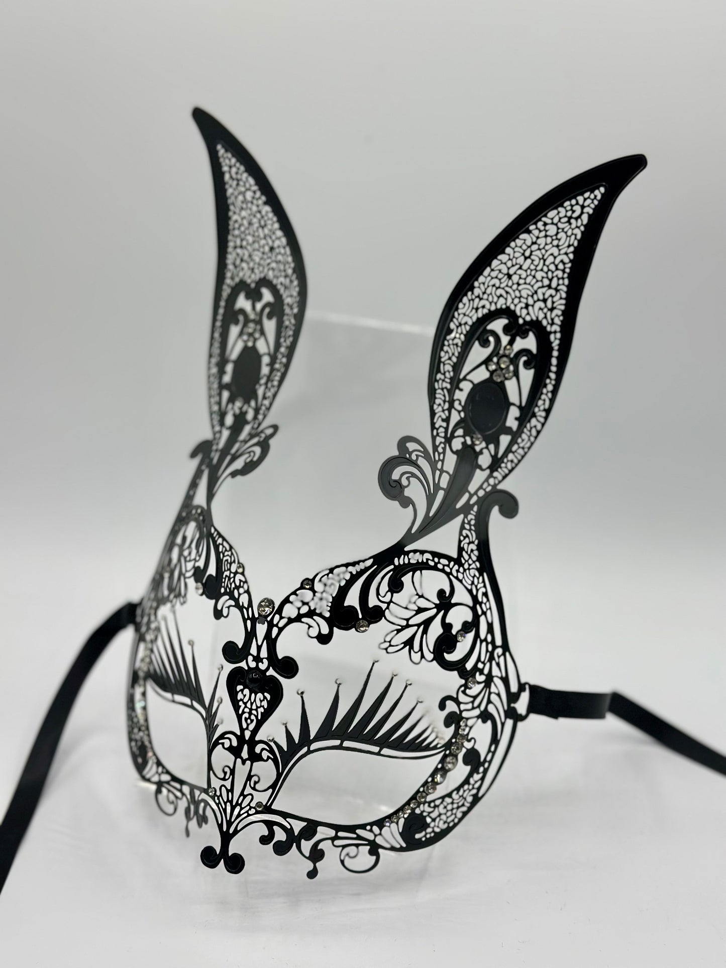 Metal bunny mask - Venetian mask metal -