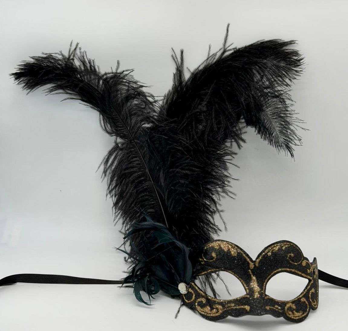 Black Masquerade Couple Mask Set