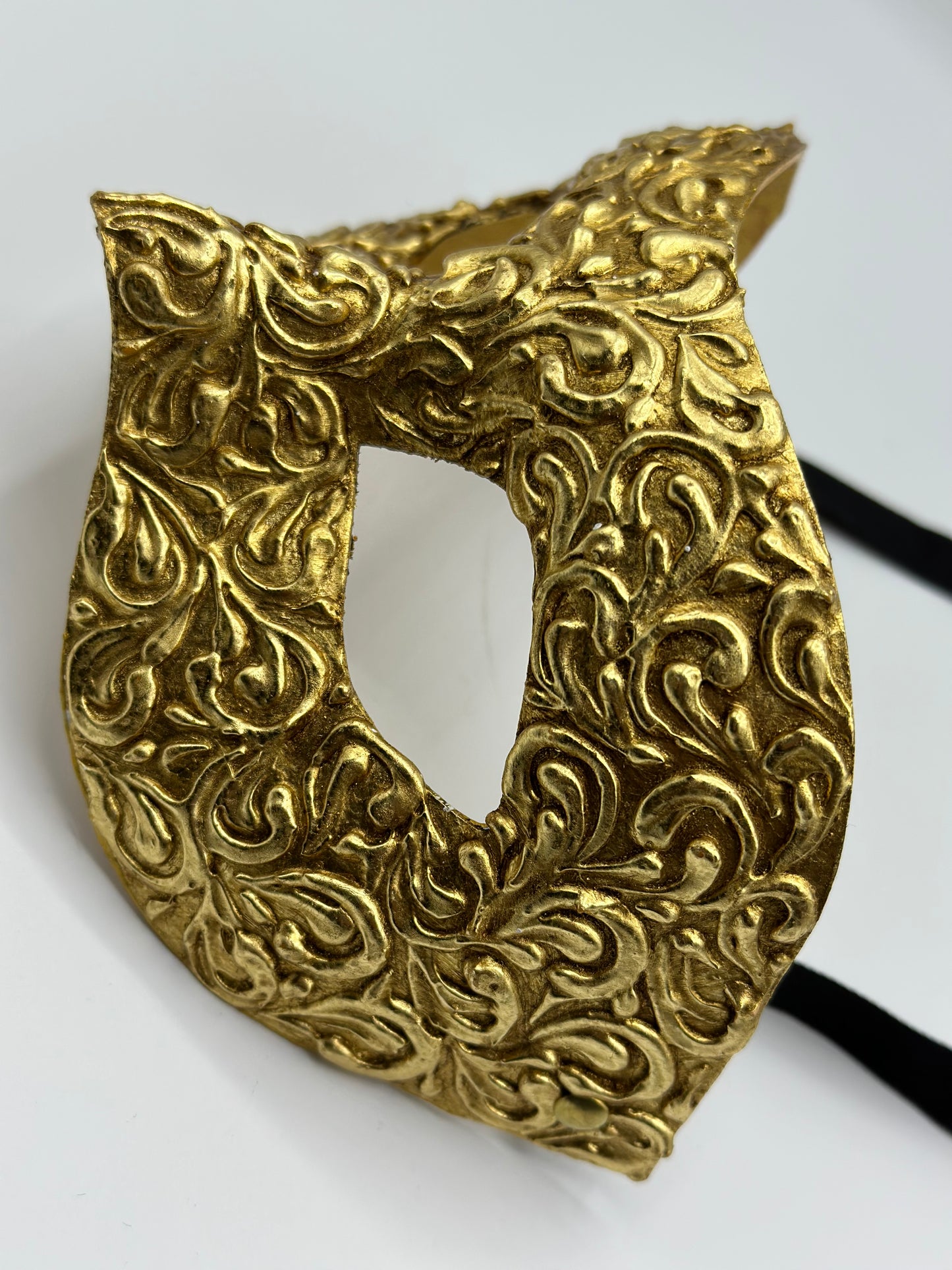 Máscara colombina de lujo en oro - Máscara de mascarada