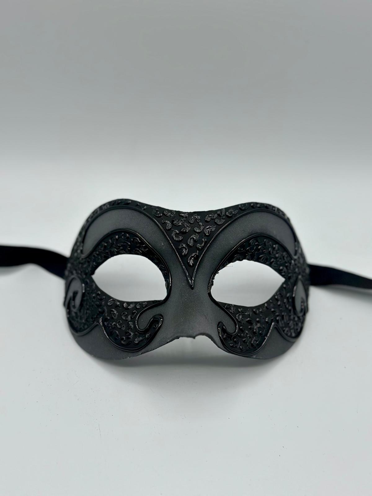 Couples Venetian Mask Set – Matte Anthracite & Black design