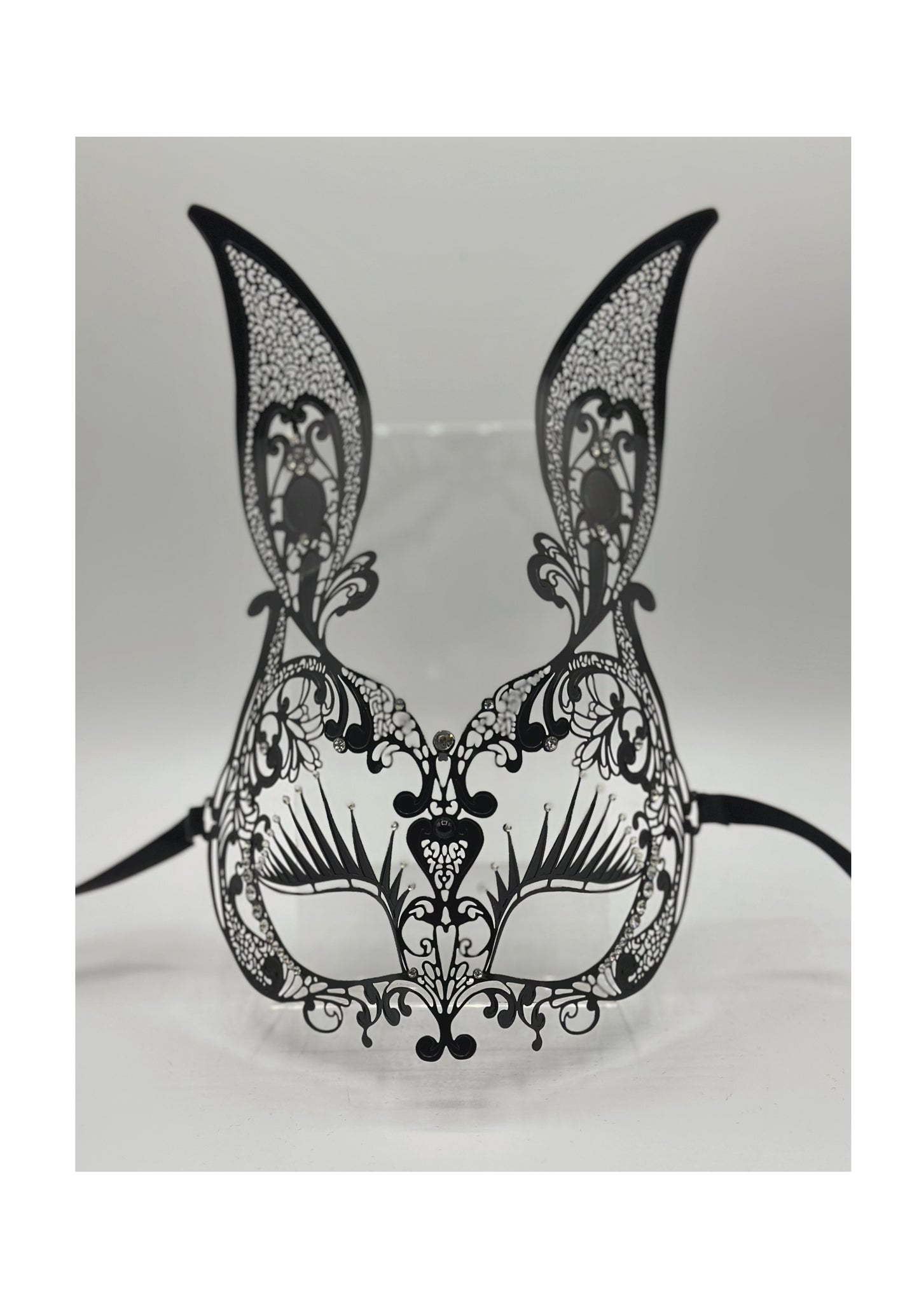Metal bunny mask - Venetian mask metal