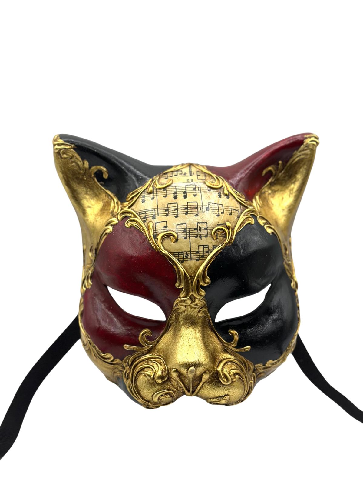 Venetian mask of a Cat - Masquerade mask cat – MaskshopVenice.com