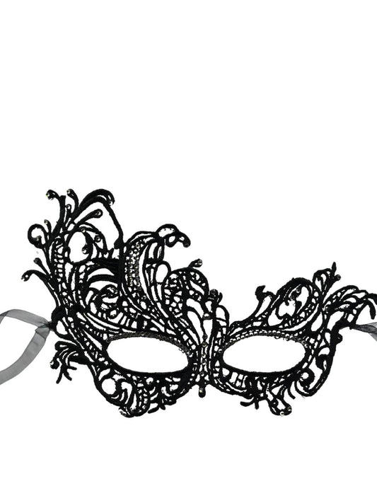 Lace mask with strass stones - mask for women