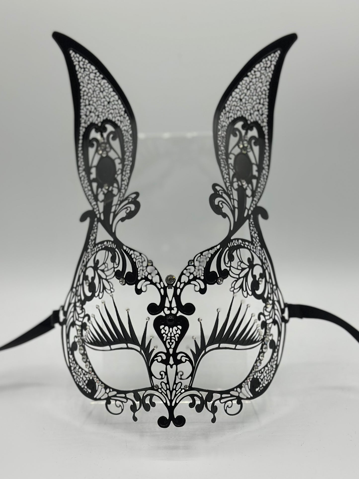 Metal bunny mask - Venetian mask metal -