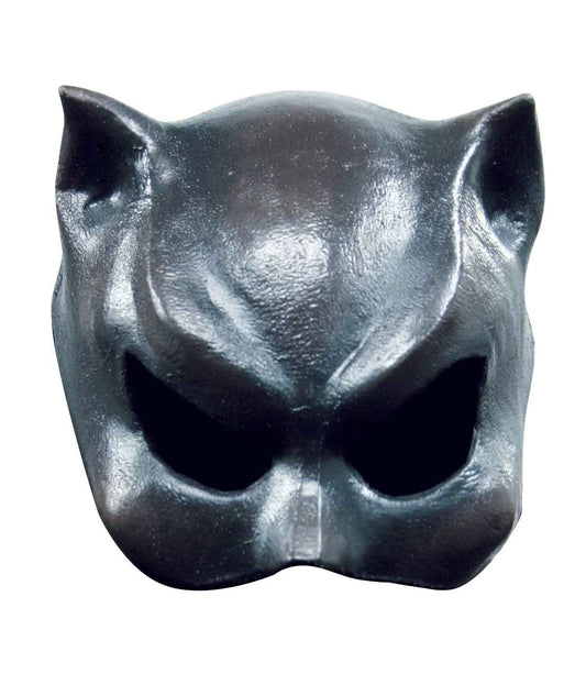 Cat Girl Mask – Black Latex Catwoman Style Mask