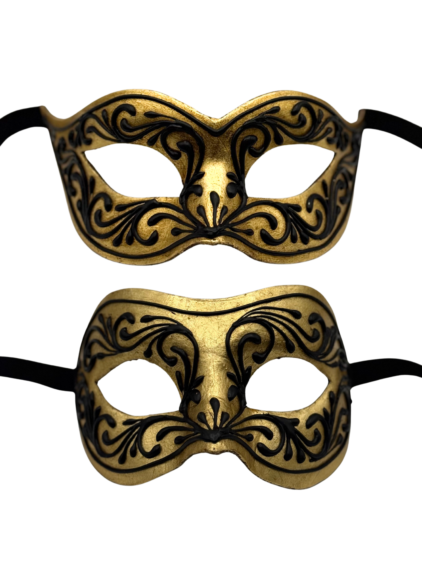 Venetiaanse Maskerset voor Koppels – Goud Zwart Barok