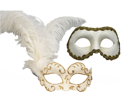 Wit Koppelmasker Set