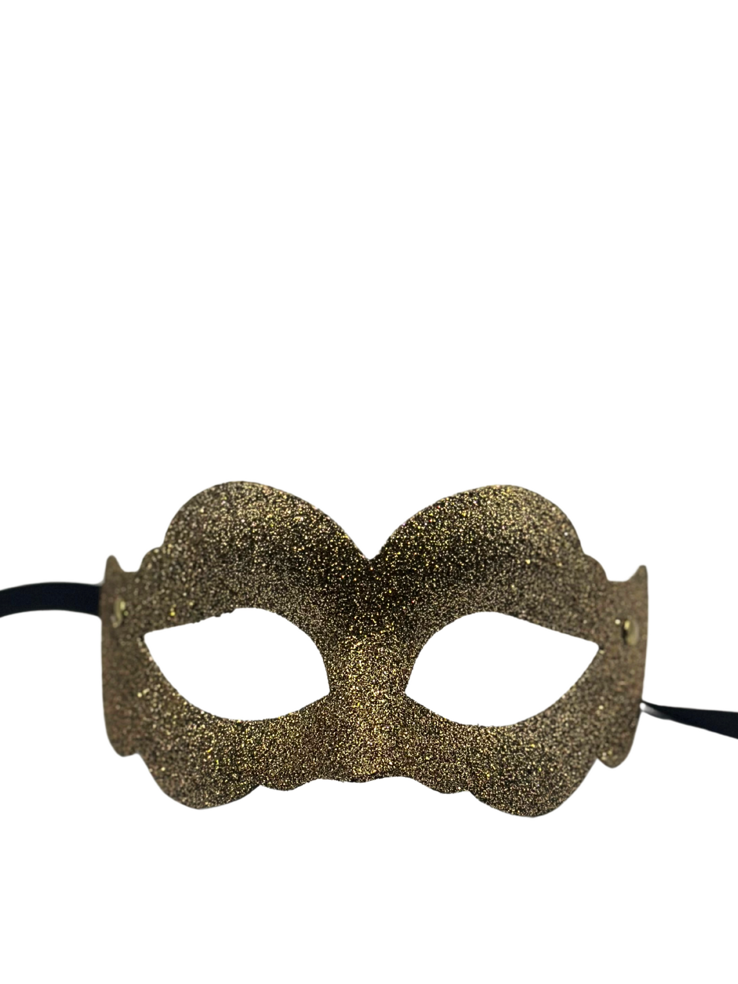 Gouden masker glitter - Gemaskerd bal masker goud