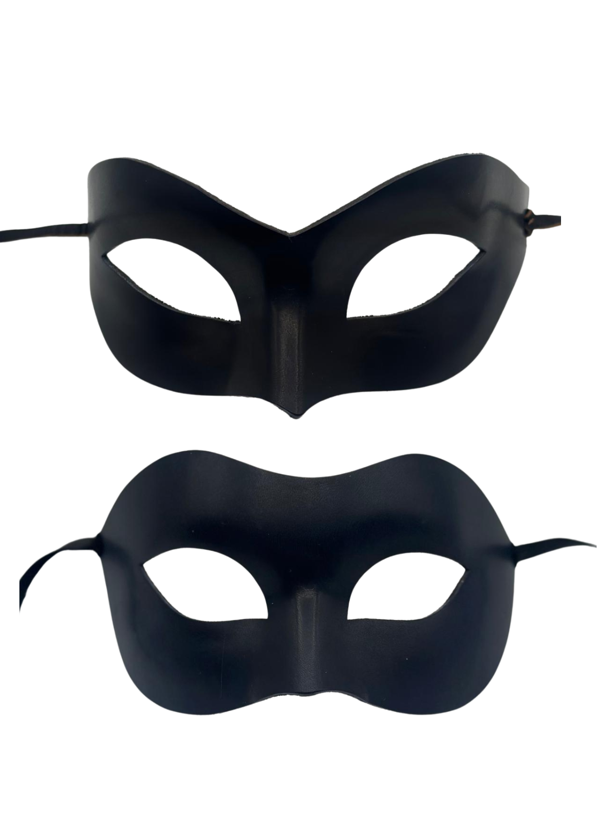 Set de Máscaras de Cuero Negro para Pareja