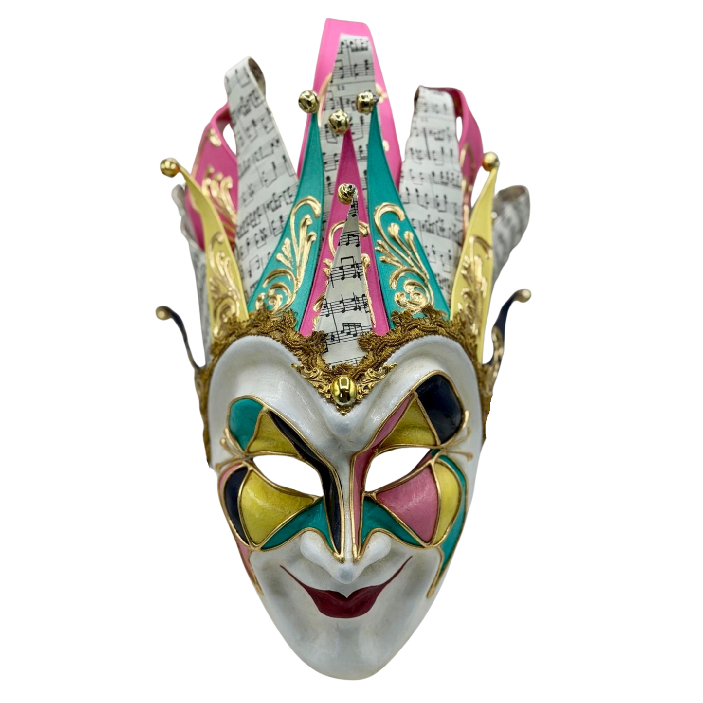 Máscara Veneciana Joker en Colores Pastel