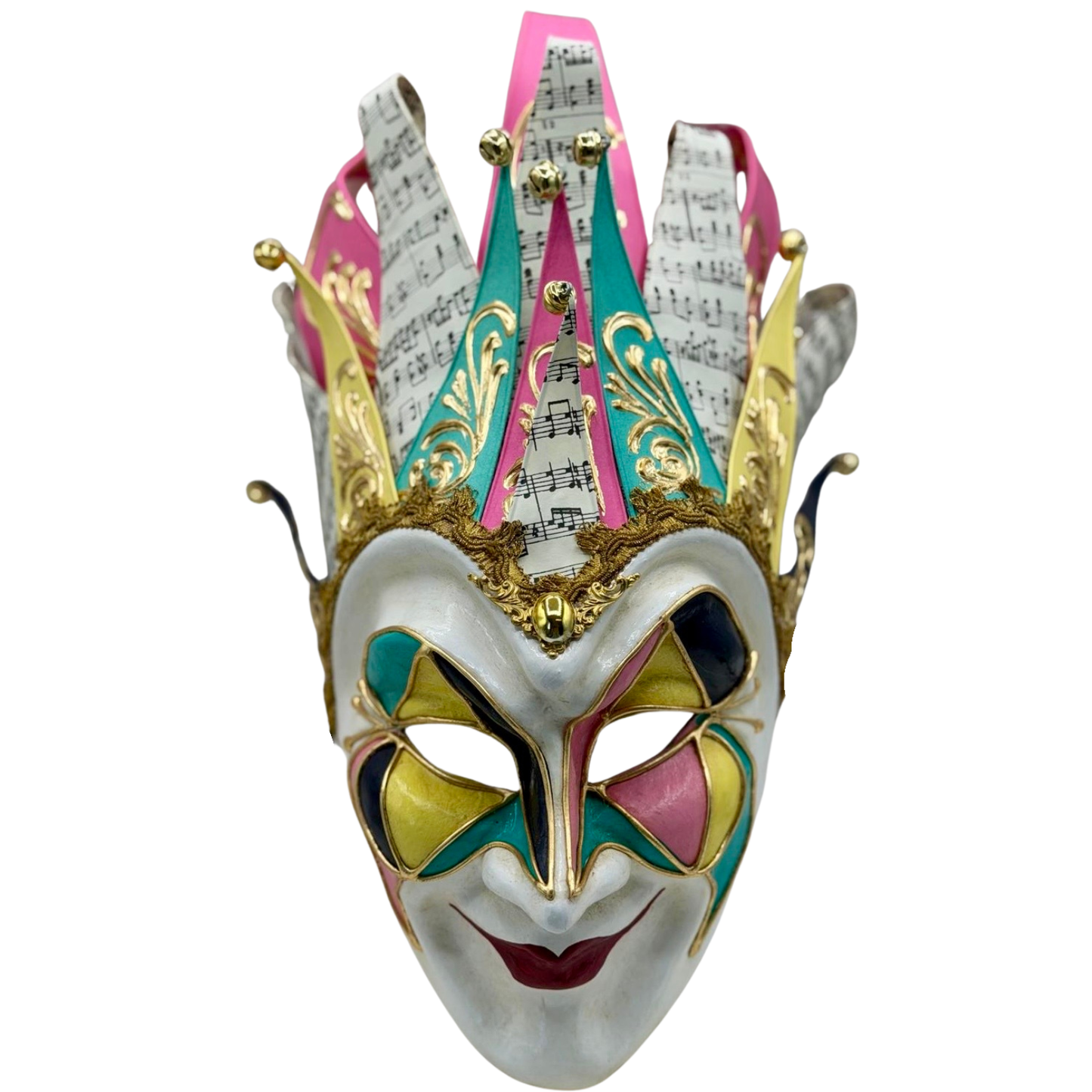 Máscara Veneciana Joker en Colores Pastel