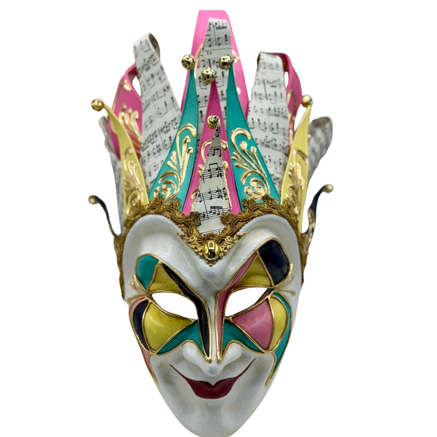 Máscara Veneciana Joker en Colores Pastel