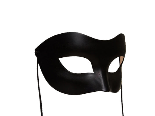 Basic black leather mask