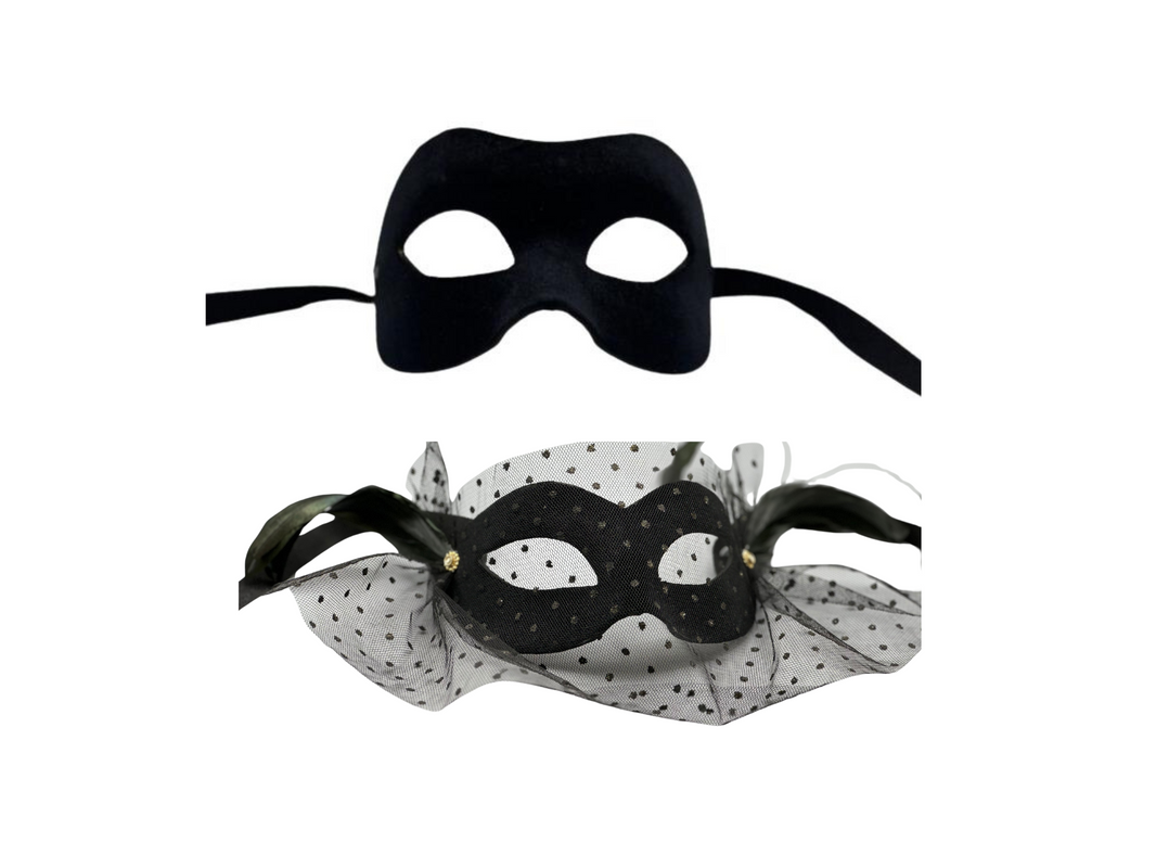 Matching Masks Venetian Couple Masks - Matching eye masks – MaskshopVenice.com