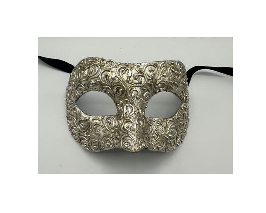 Luxury colombina mask in silver