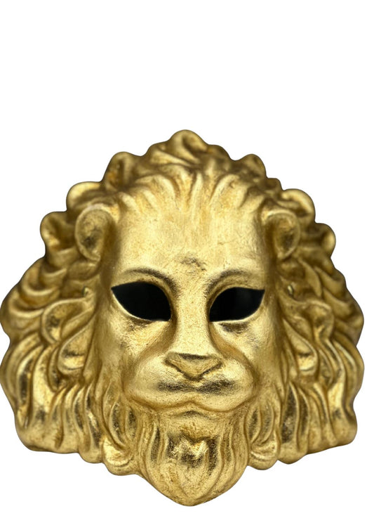 Handmade Venetian Lion Mask – Gold – Luxury Party, Halloween & Home Décor