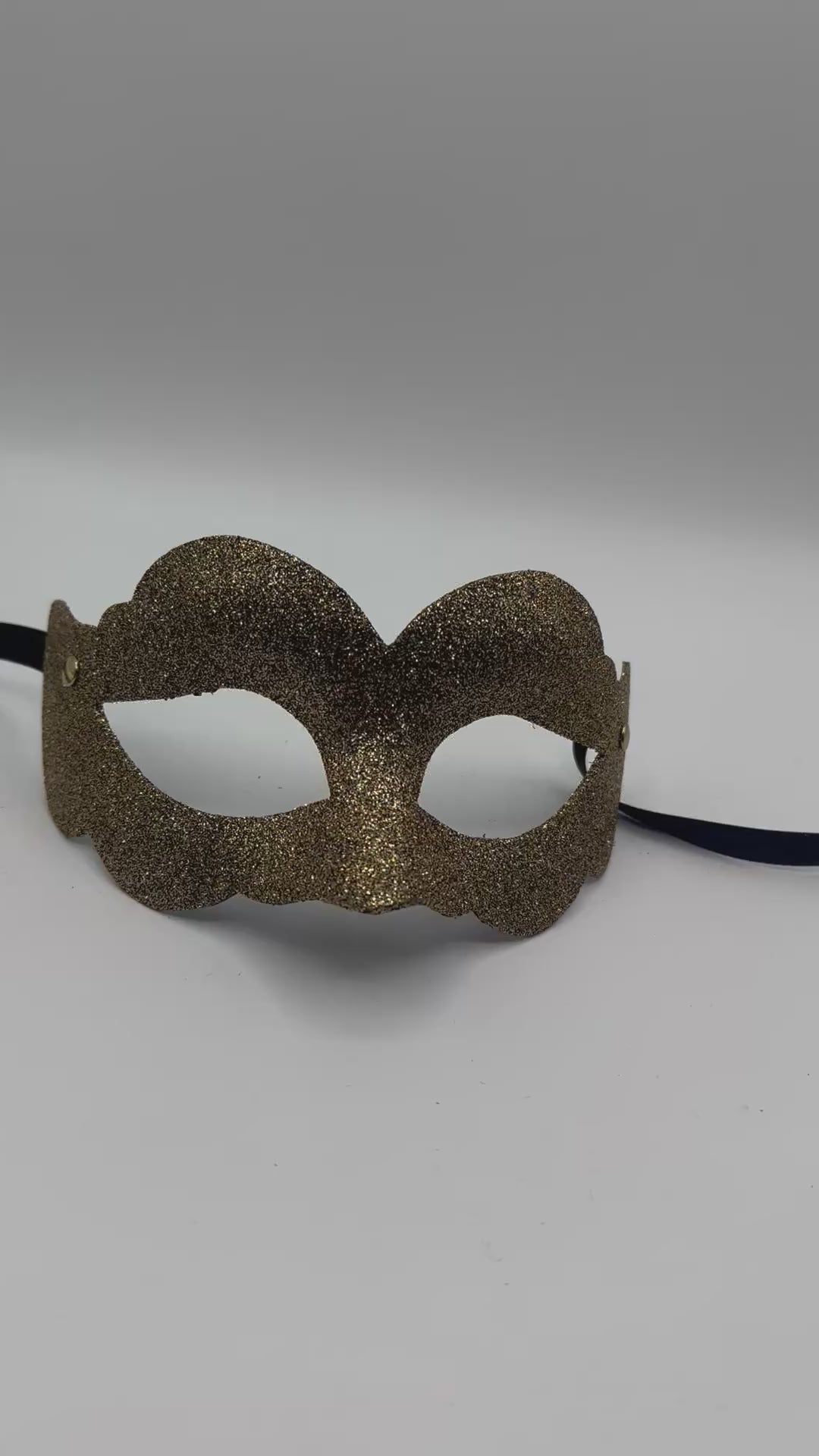 Golden Glitter Masquerade Mask Golden Glitter Masquerade Mask