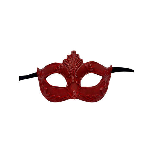 Red glossy Venetian Mask – Masquerade mask in red