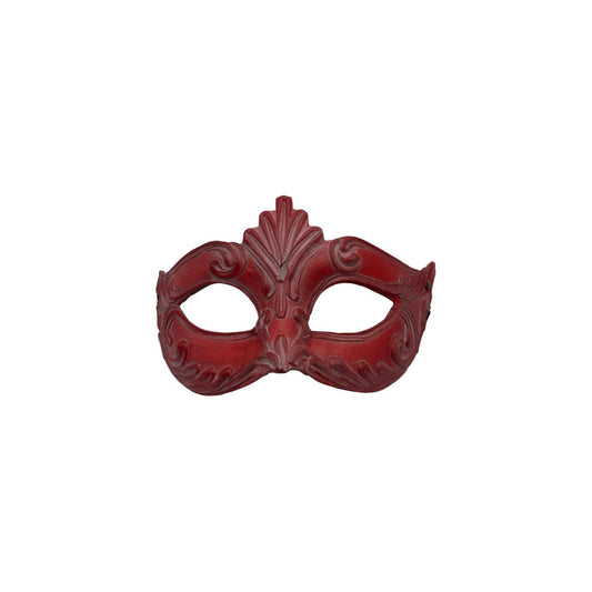 Red Venetian Mask – Handmade Papier-Mâché | Matte Finish, Elegant & Unique