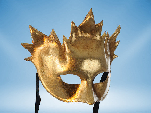 Masque de carnaval Bacchus doré