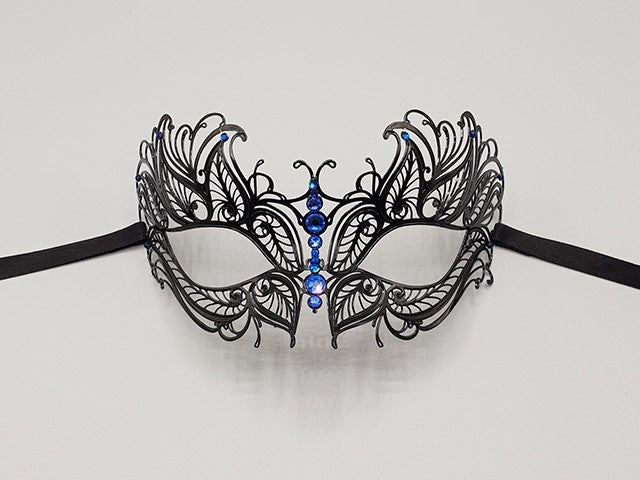 Filigree mask Angel, clear-stones