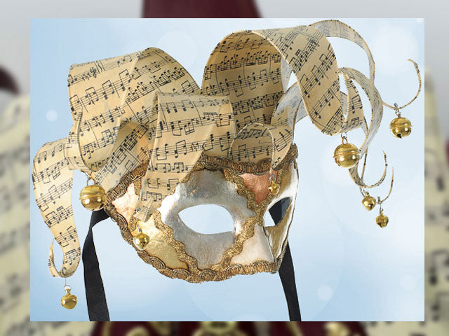 Venezianische Jolly-Maske in Gold
