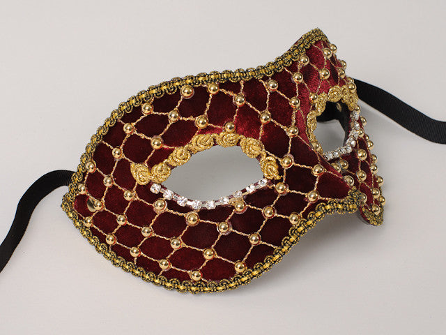 Masquerade ball mask in red