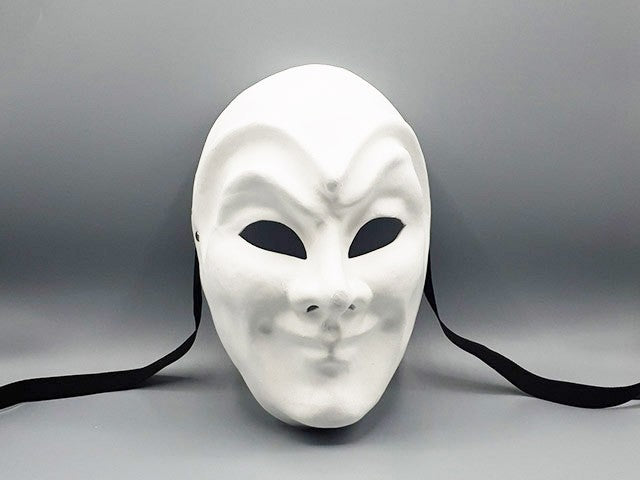 Máscara blanca sencilla de Bufón
