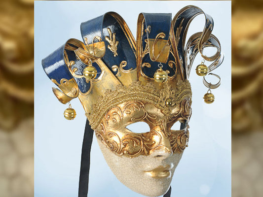 Joker Mask Jester Masquerade Mask Full Face Venetian Mask Gold and  Green/gold and Blue Home Decor, Interior Design Mask F27/F28 