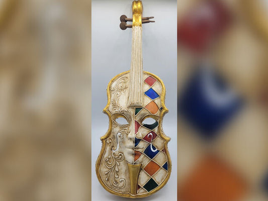 White Violin with color