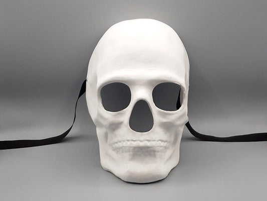 Wit masker van een menselijke schedel